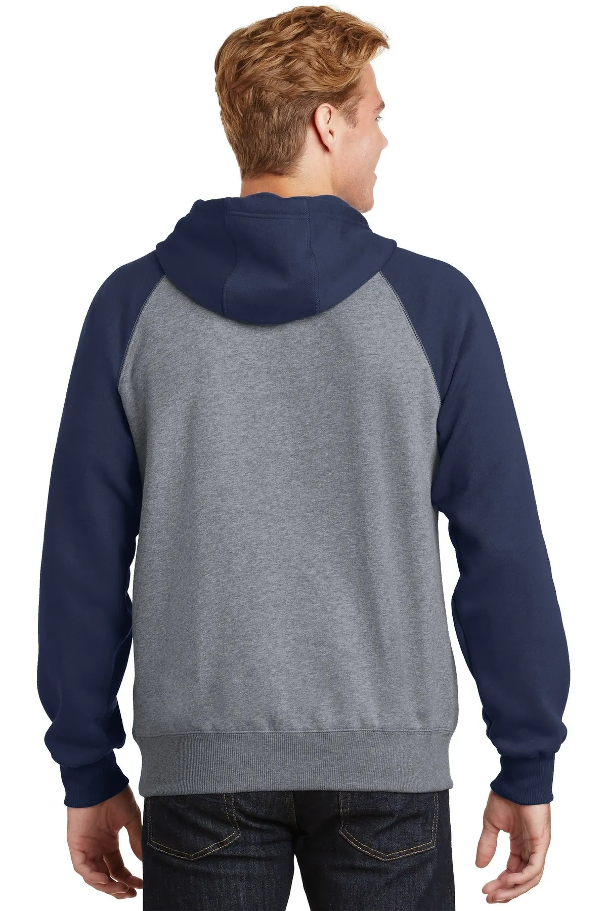 Sport-Tek® Raglan Colorblock Pullover Hooded Sweatshirt
