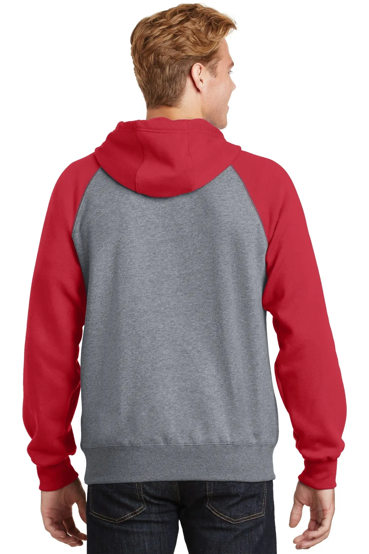 Sport-Tek® Raglan Colorblock Pullover Hooded Sweatshirt