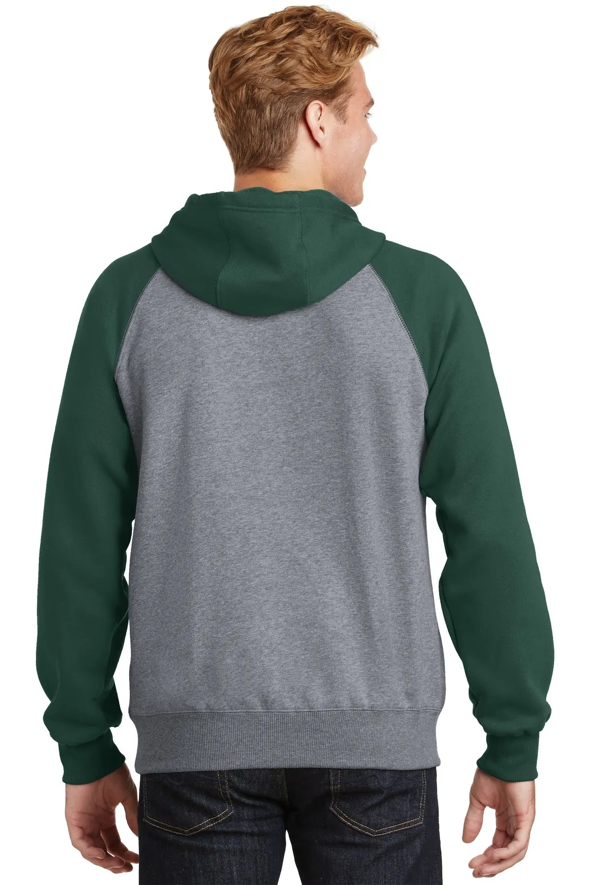 Sport-Tek® Raglan Colorblock Pullover Hooded Sweatshirt