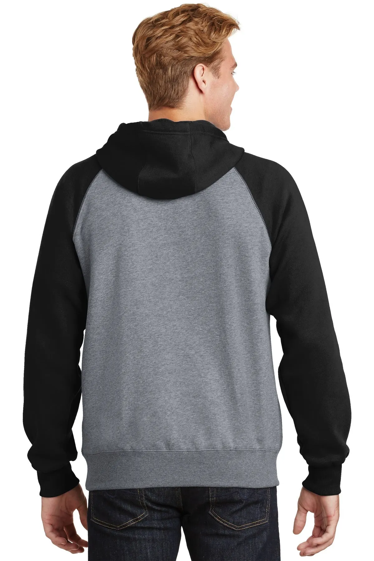 Sport-Tek® Raglan Colorblock Pullover Hooded Sweatshirt