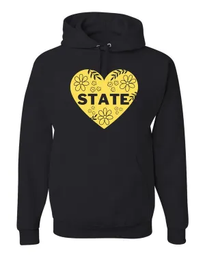 State Heart Unisex Hoodie Sweatshirt