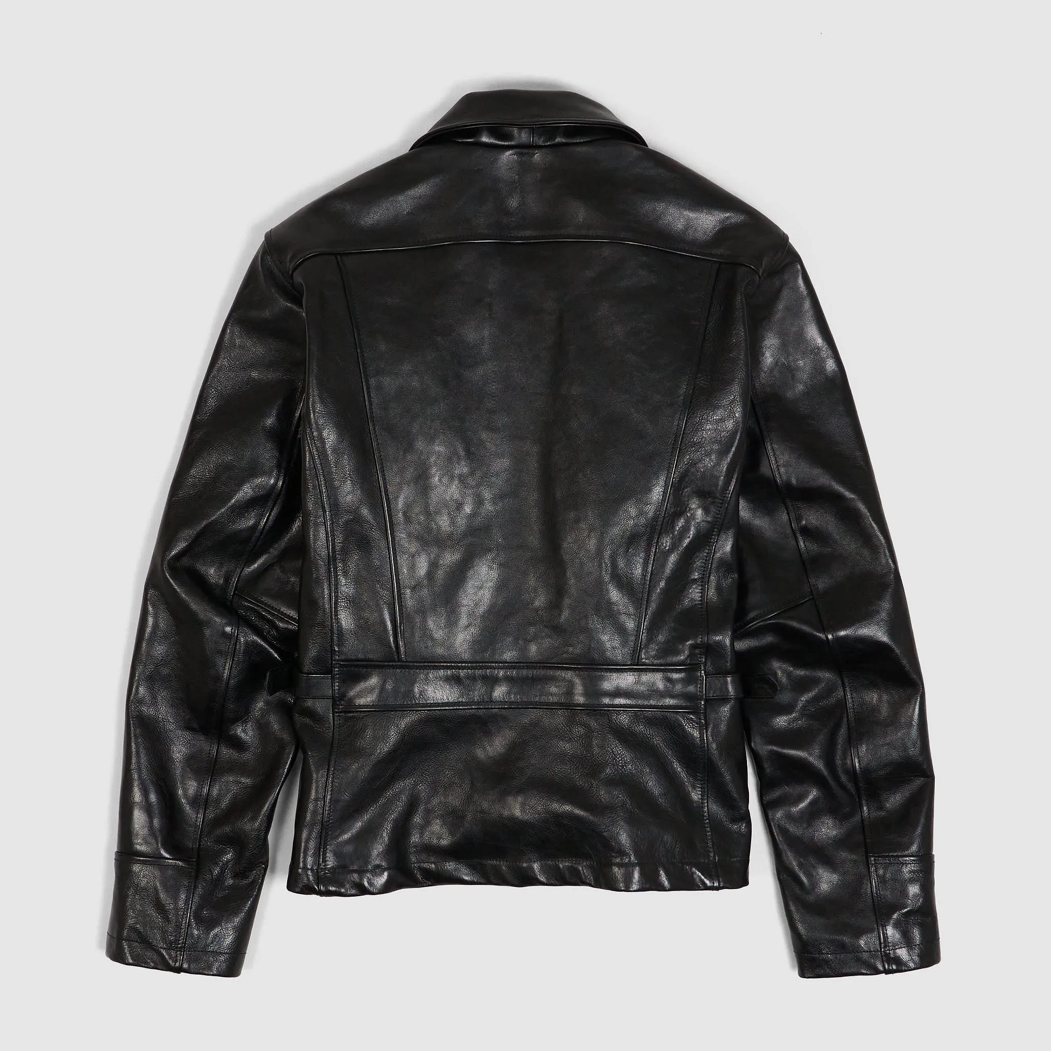 Stewart  Buffalo Skipper Half Belt Leather Jacket