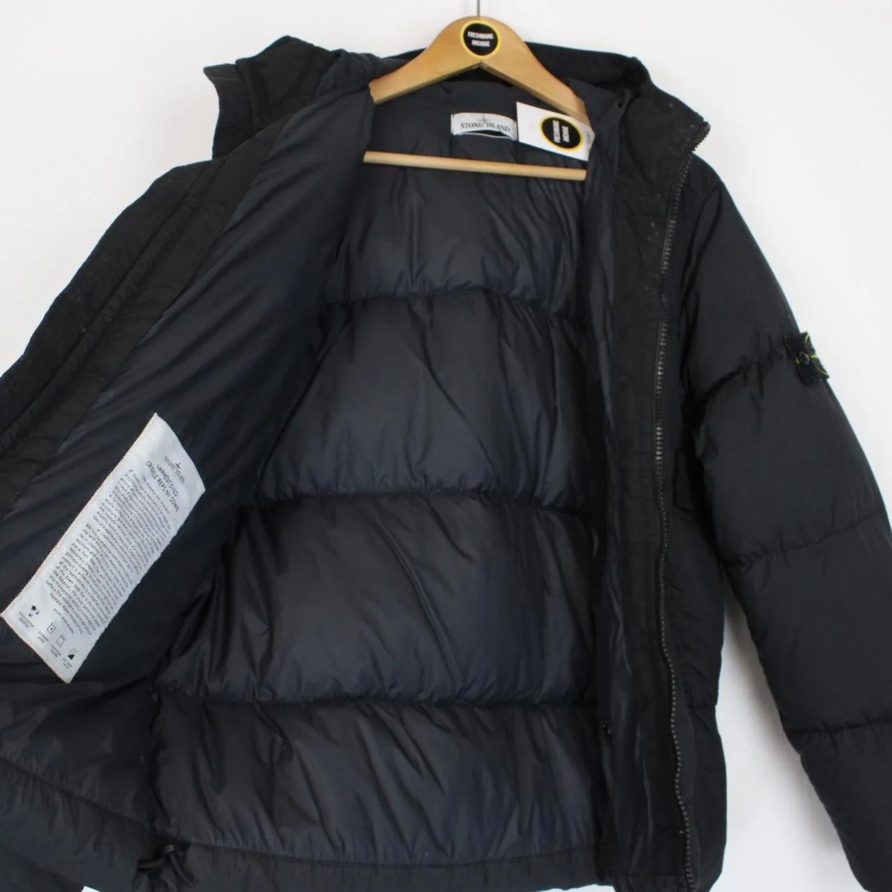 Stone Island AW 2021 Garment Dyed Crinkle Reps R-NY Down Jacket Small