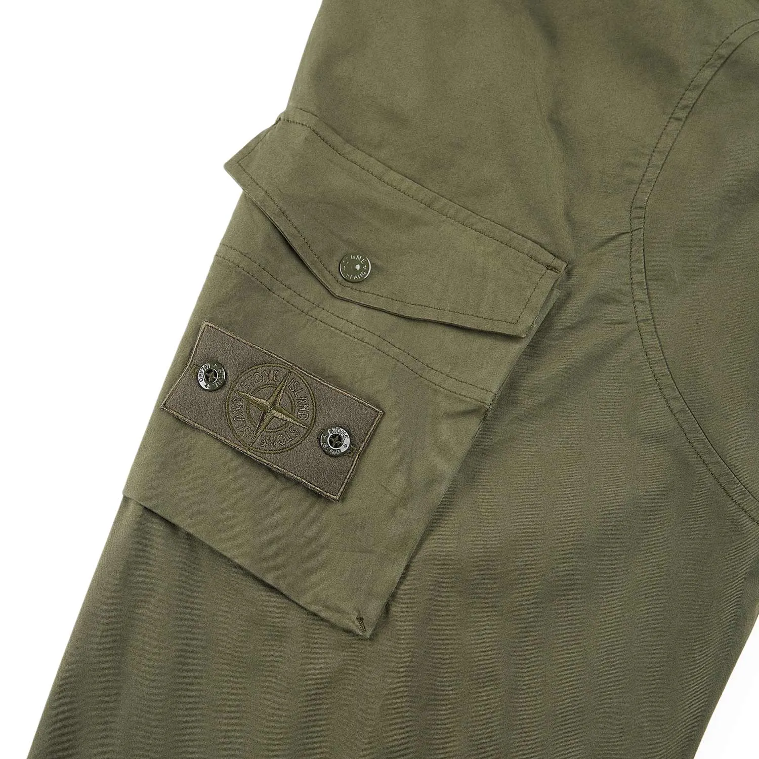 stone island ghost piece cargo pants (olive)