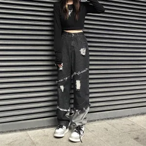 Tattered jeans YC24533