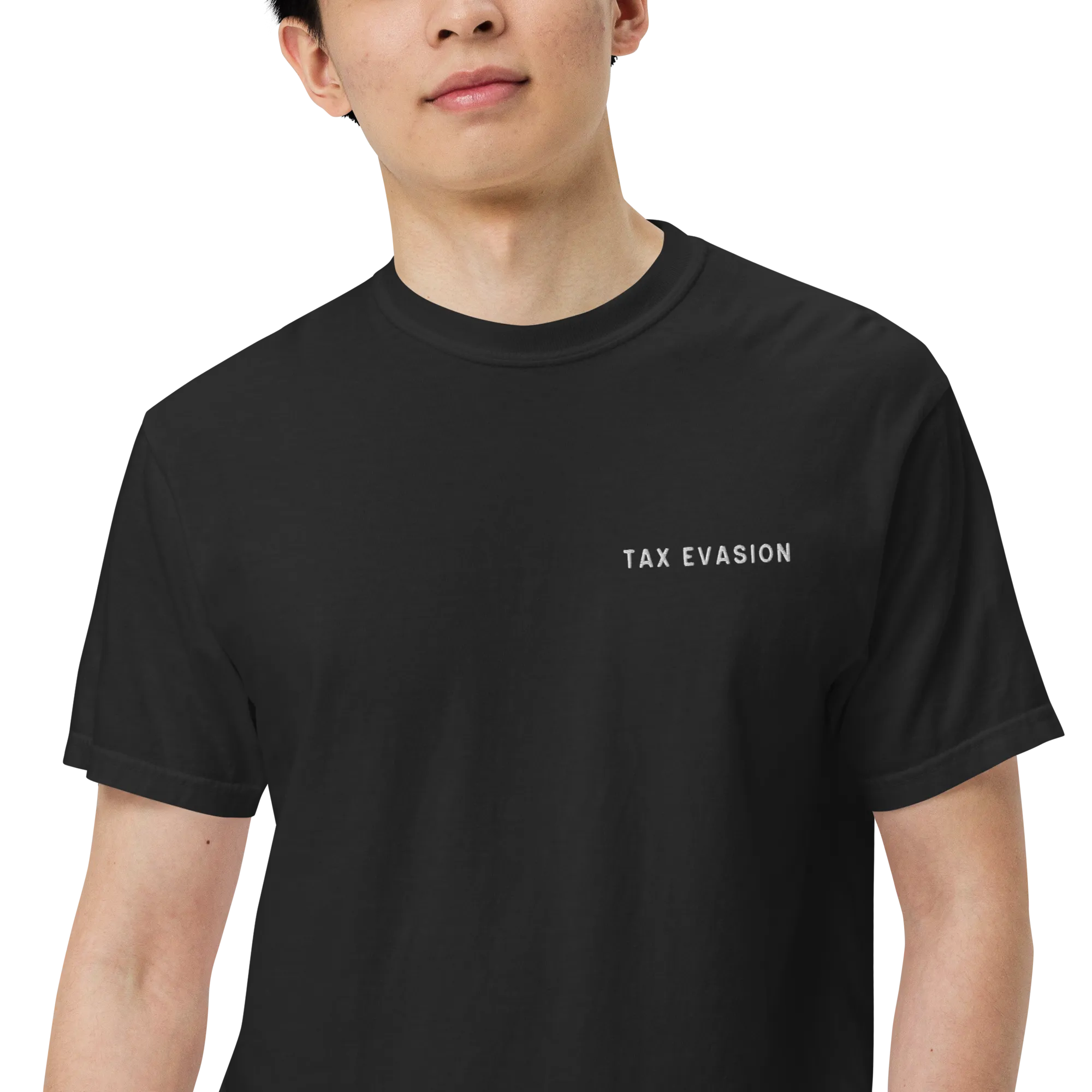 Tax Evasion Embroidered Premium T-Shirt