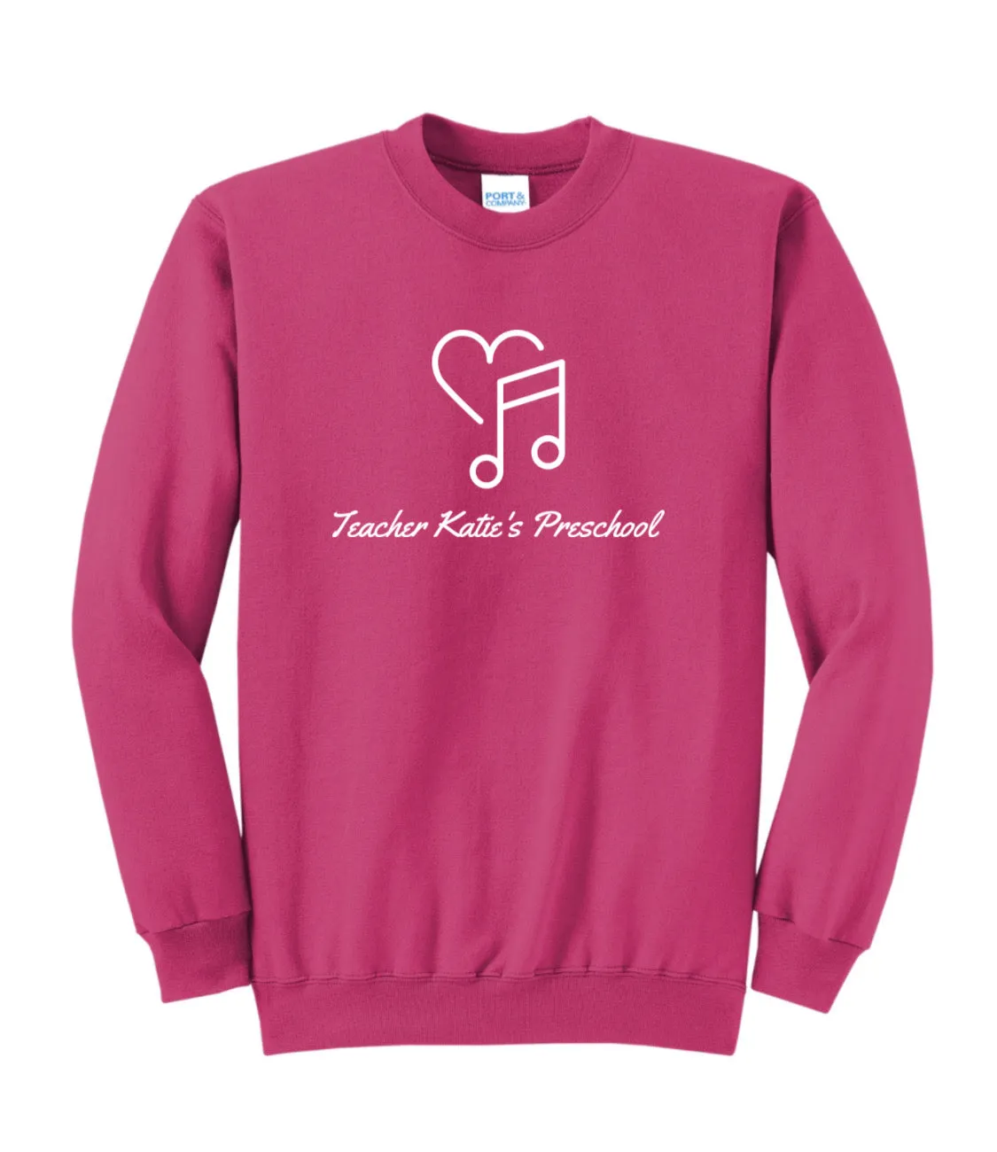 Teacher Katie's Preschool - Crewneck Sweatshirt (ALL ORDERS DELIVERED TO TKPS)_