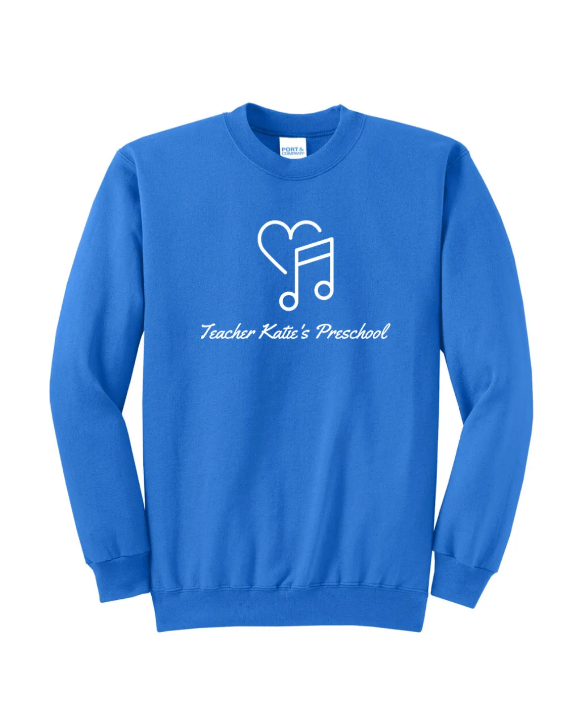 Teacher Katie's Preschool - Crewneck Sweatshirt (ALL ORDERS DELIVERED TO TKPS)_