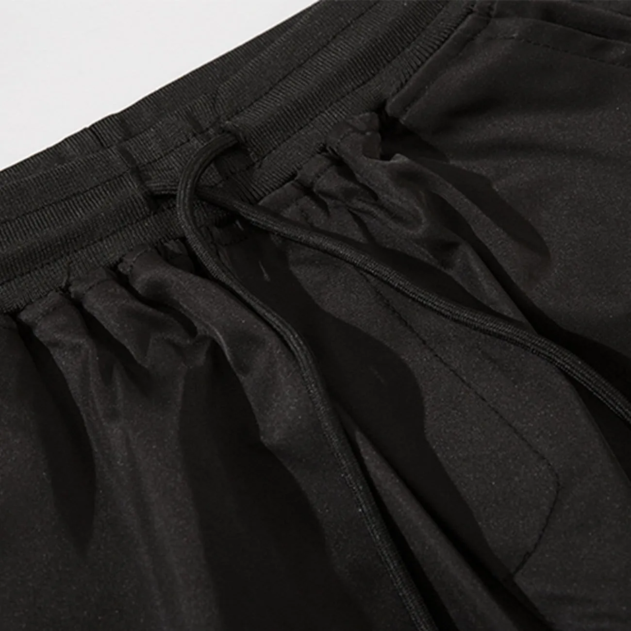Techwear Ribbons Zipper Pockets Cargo Pants
