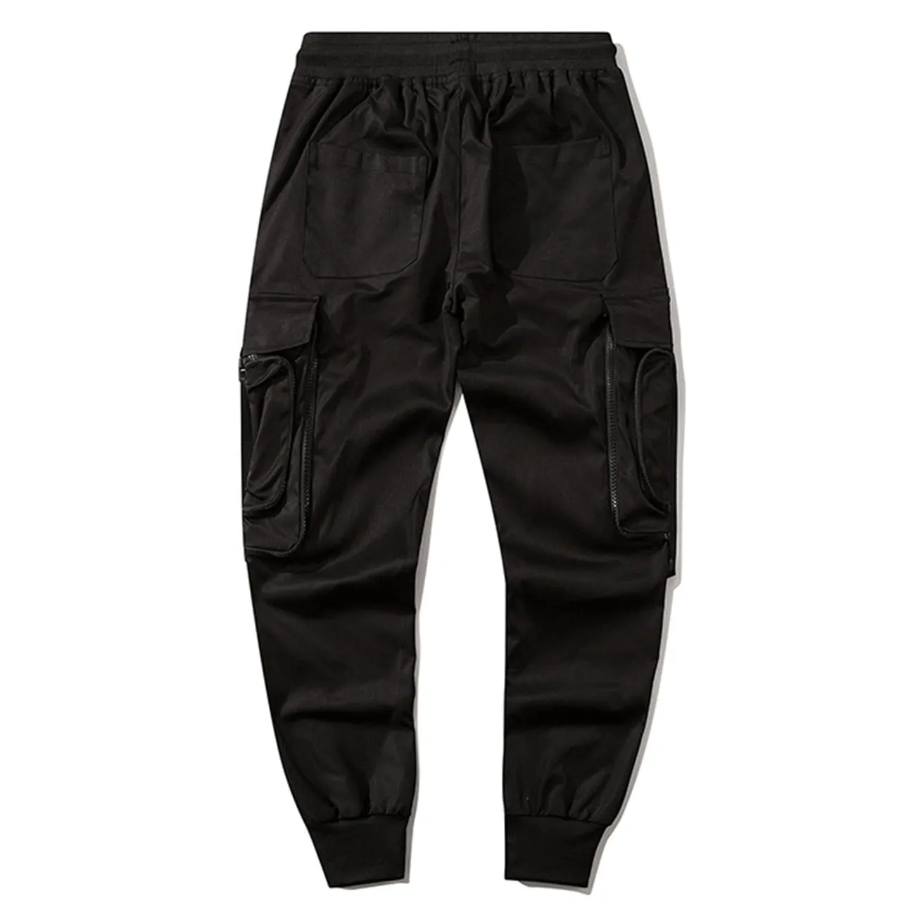Techwear Ribbons Zipper Pockets Cargo Pants