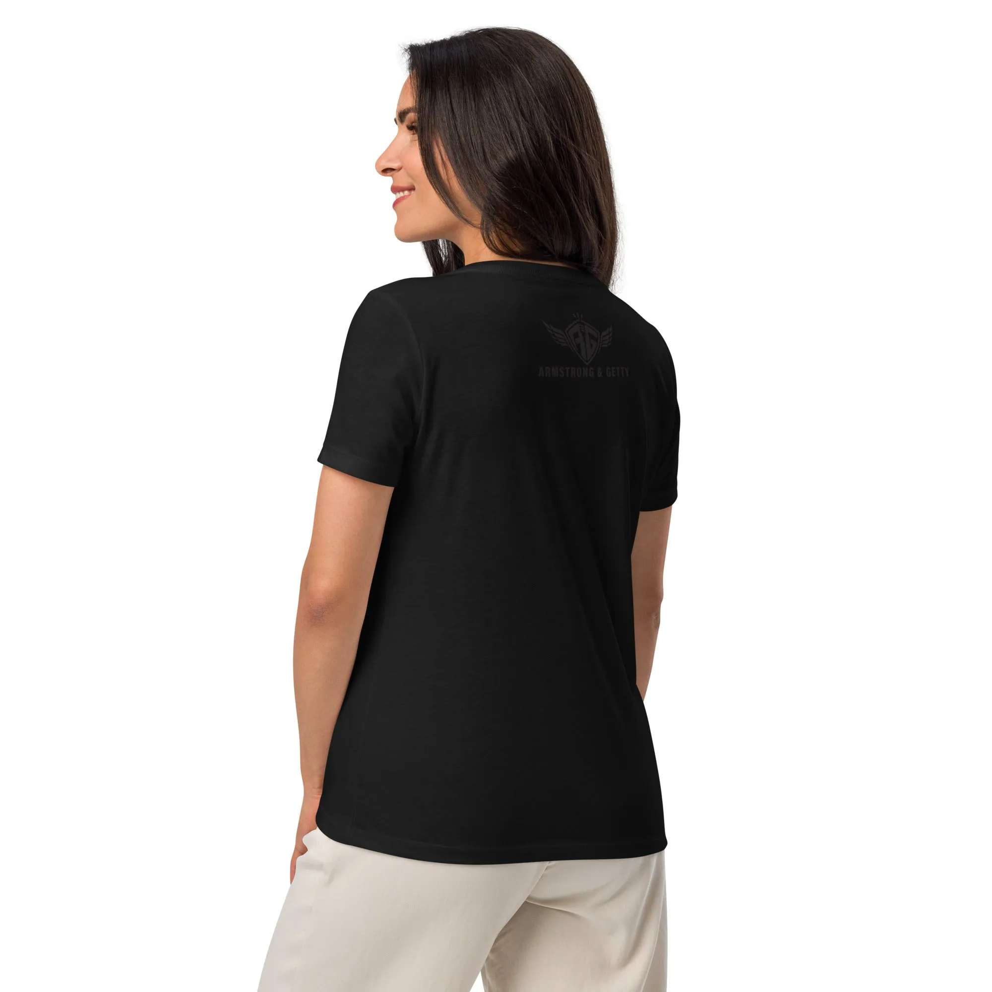 The A&G Cut the Crap Women’s Relaxed V-Neck T-Shirt
