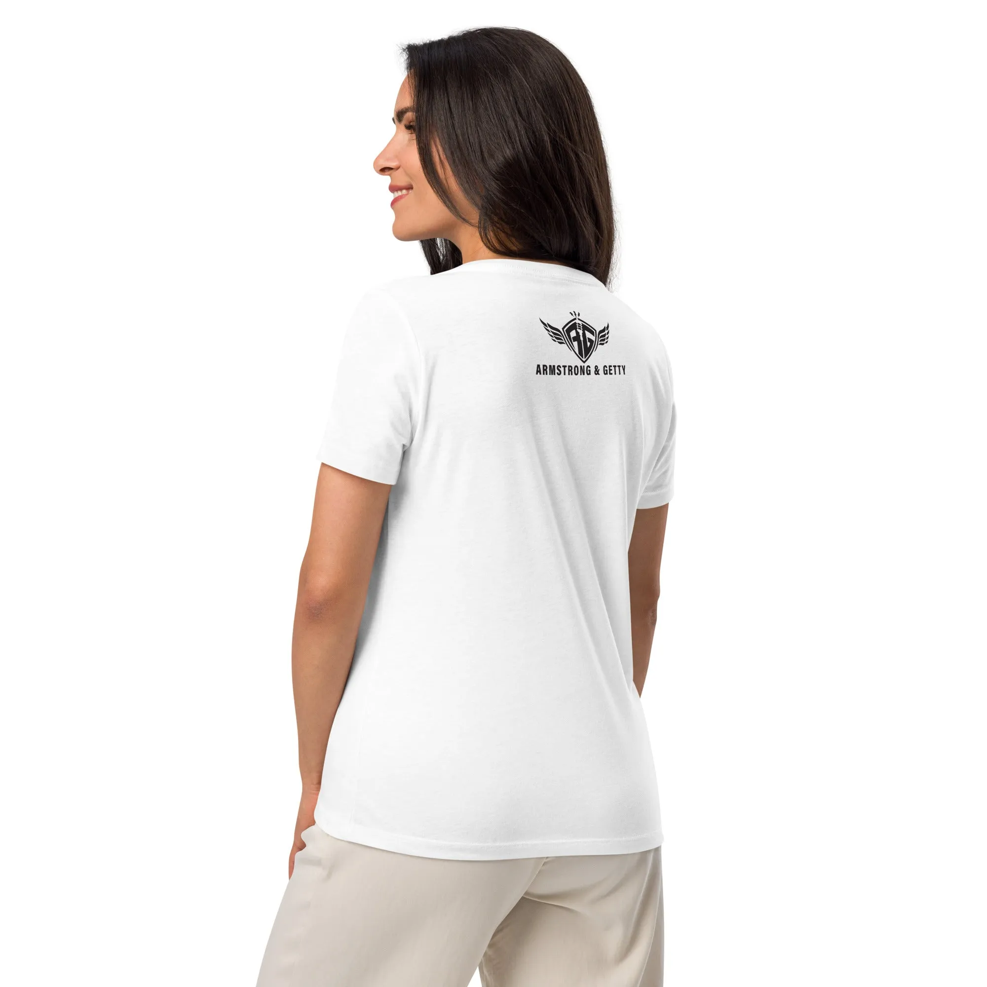 The A&G Cut the Crap Women’s Relaxed V-Neck T-Shirt