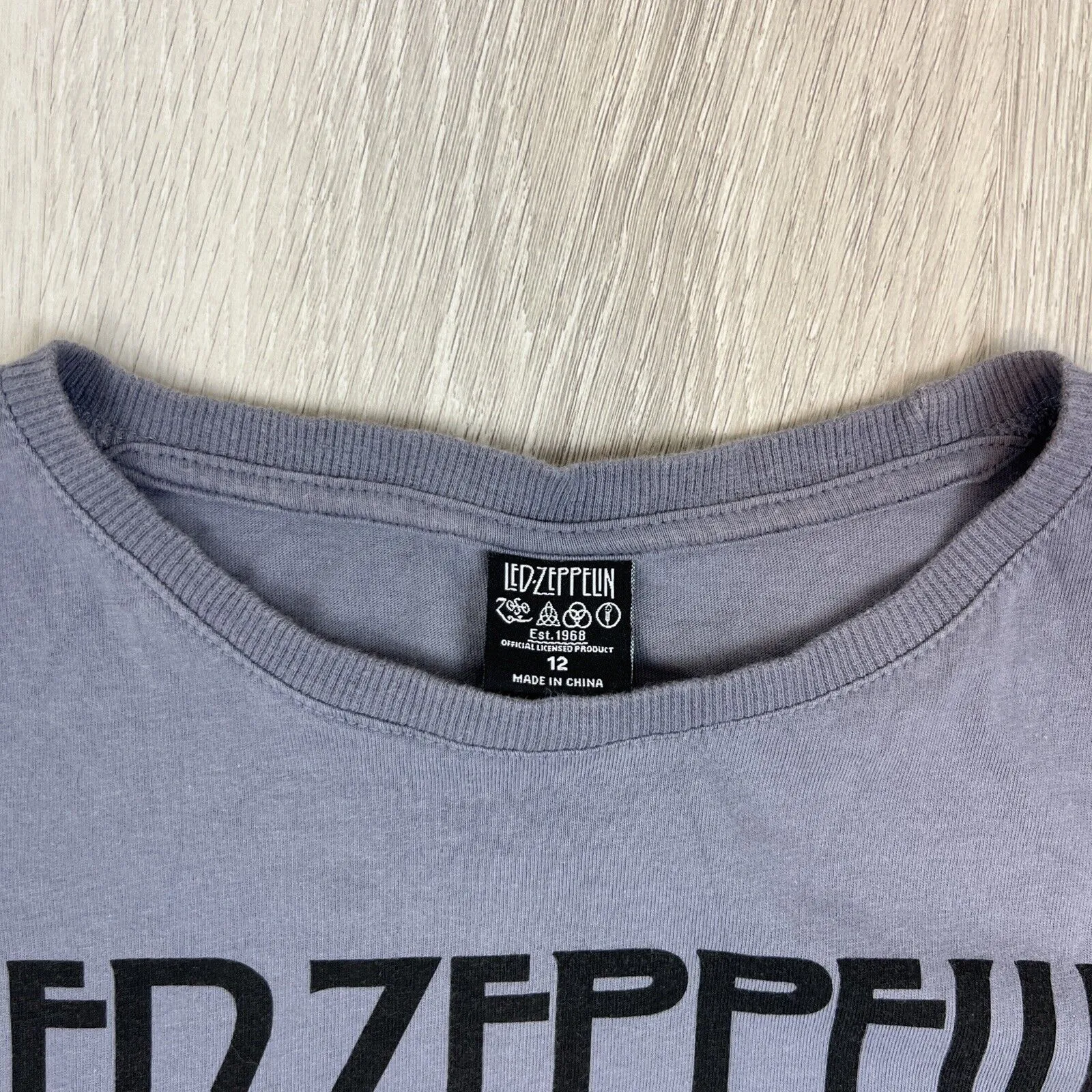 The Beatles & Led Zeppelin Womens Band T-Shirts Size 12