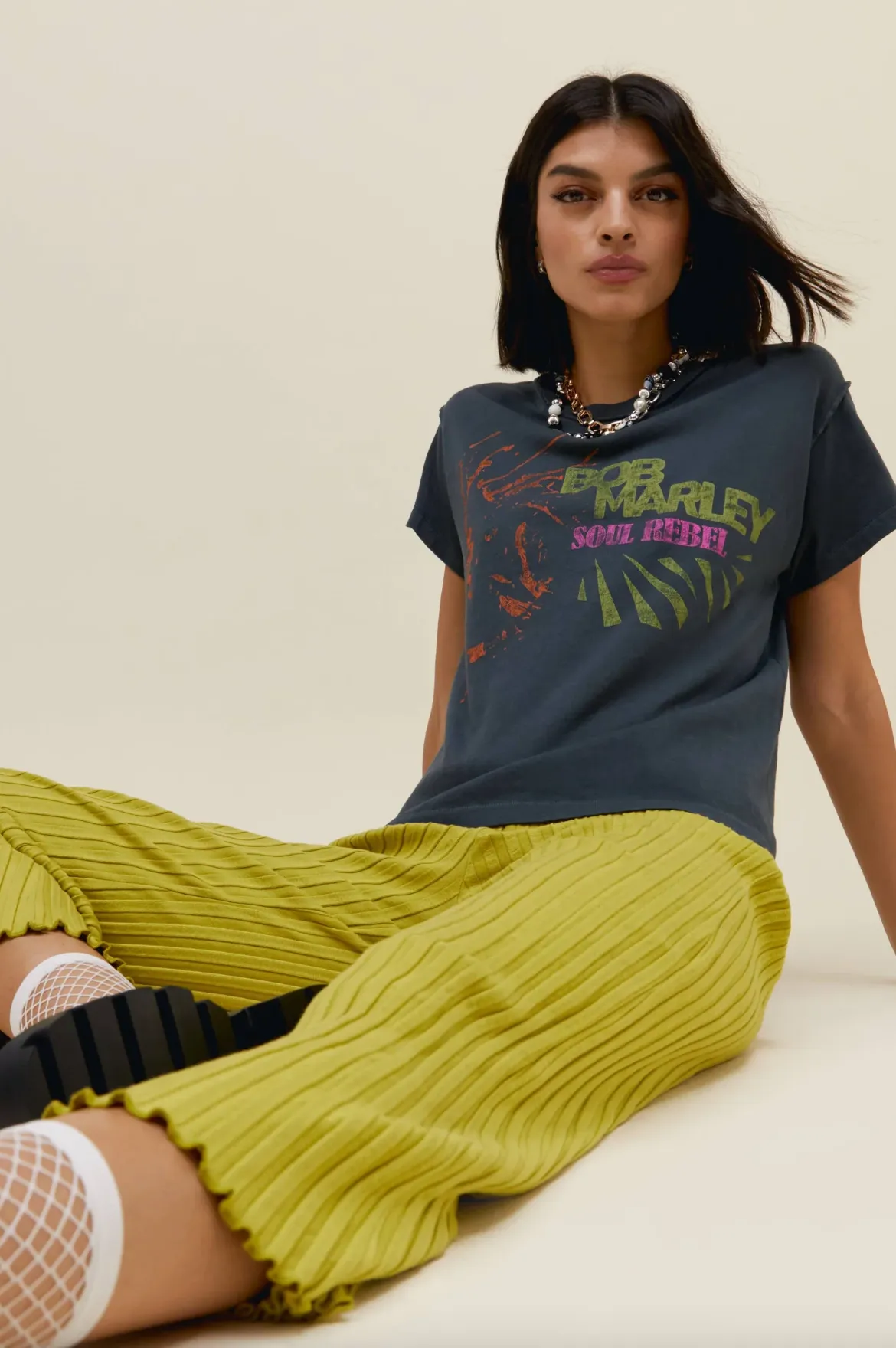 The Bob Marley Soul Rebel Reverse GF Tee by Daydreamer