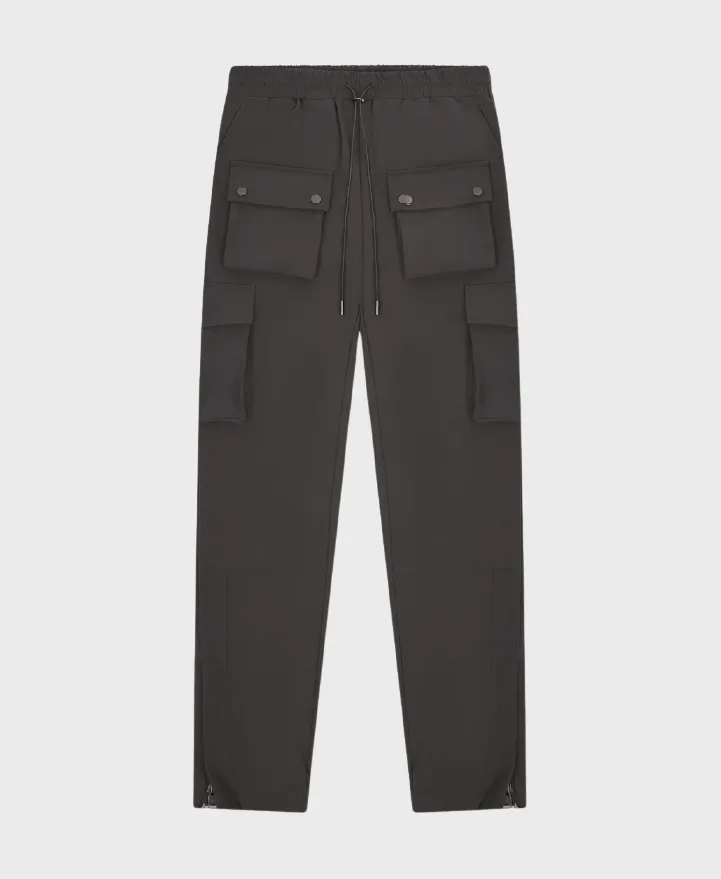 The Couture Club Technical Stretch Cargo Pants Charcoal