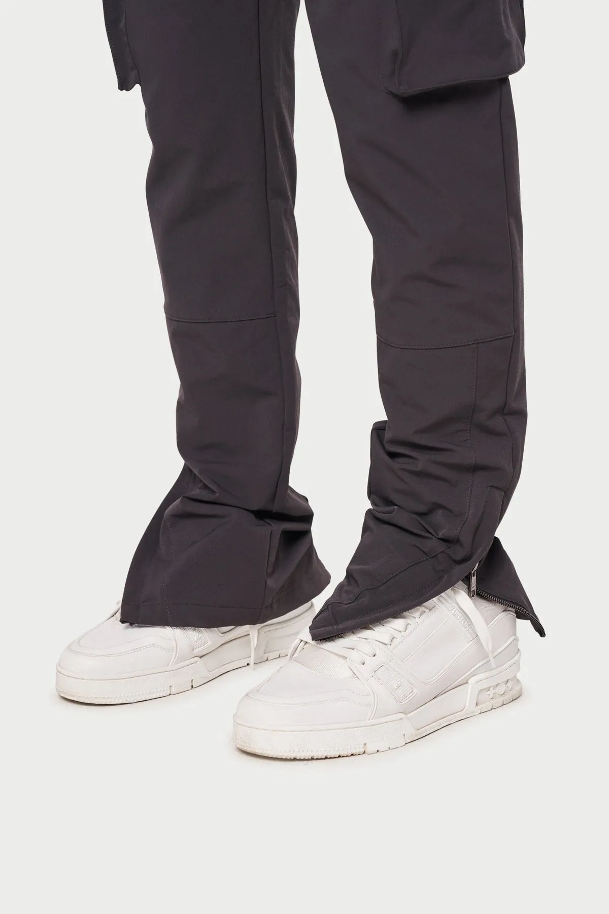 The Couture Club Technical Stretch Cargo Pants Charcoal