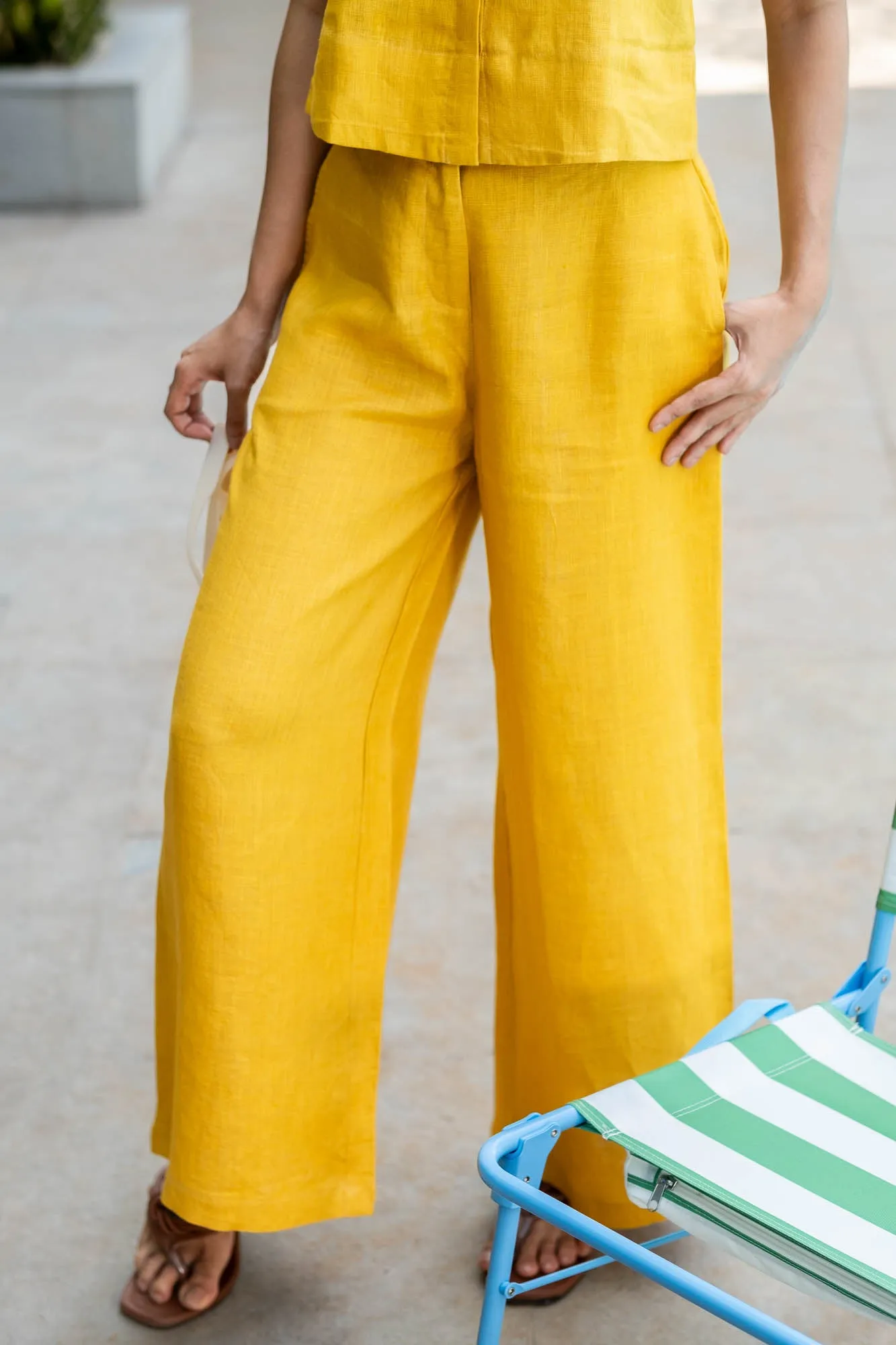 The Linen Wide Leg Pants