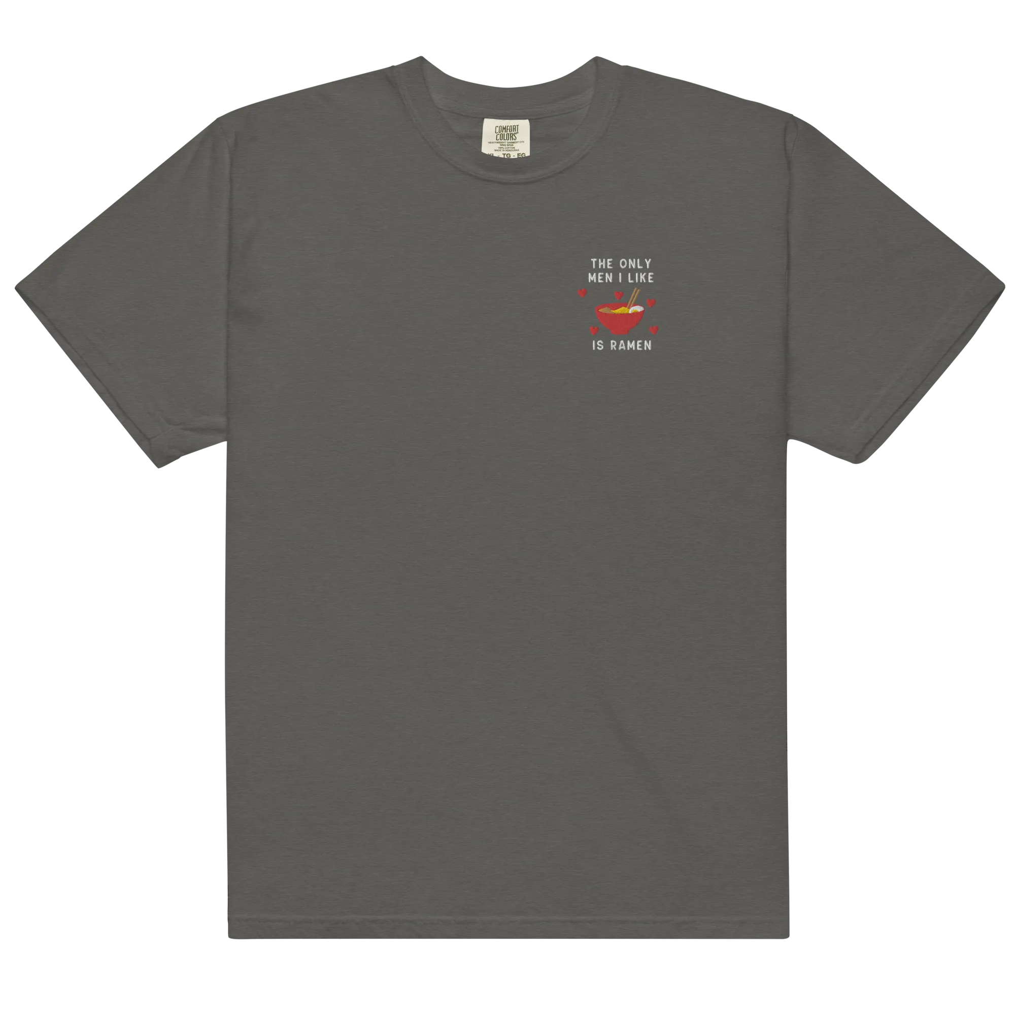 The Only Men I Like Ramen Embroidered Premium T-Shirt