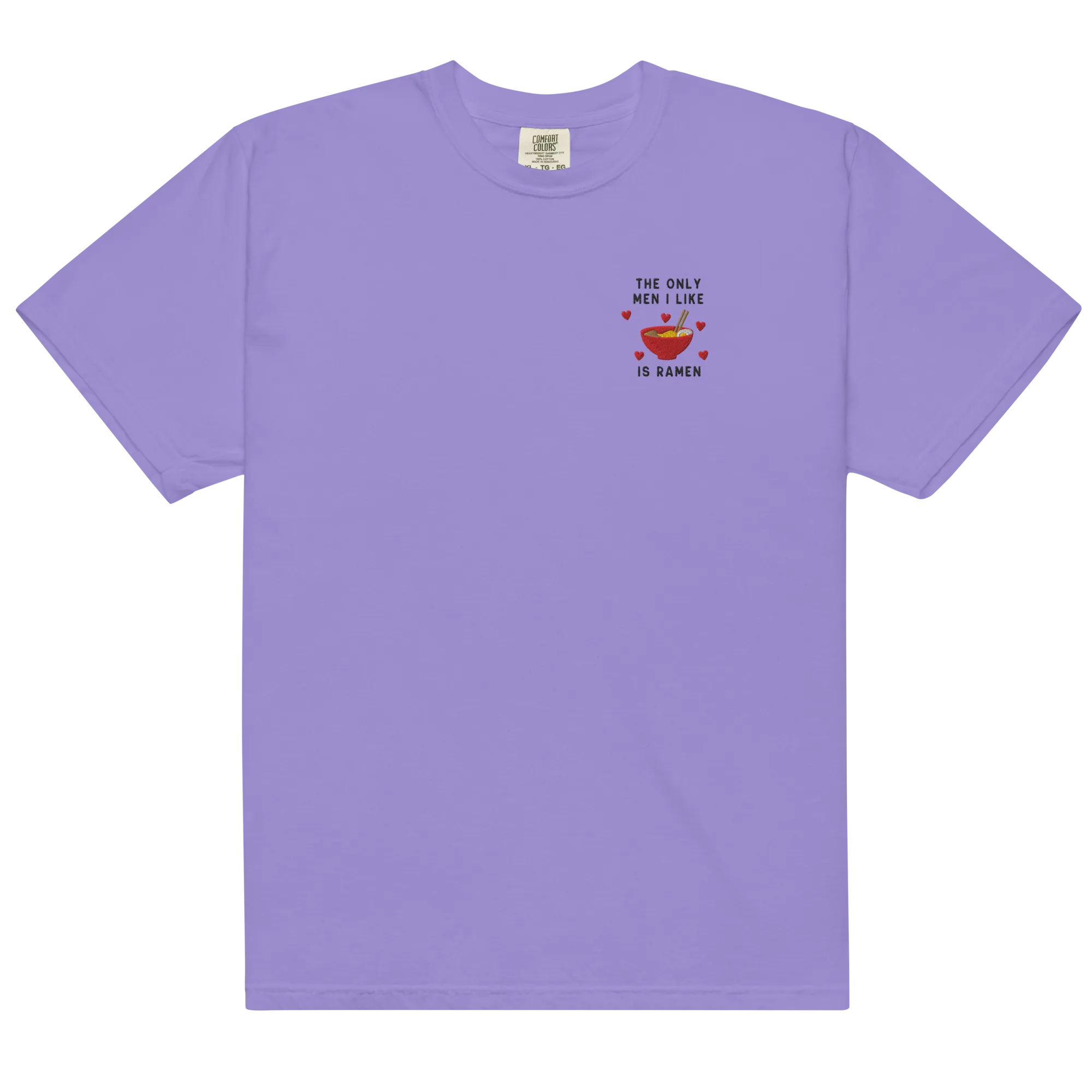 The Only Men I Like Ramen Embroidered Premium T-Shirt