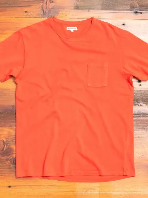 The Pigment Pocket T-Shirt in Red