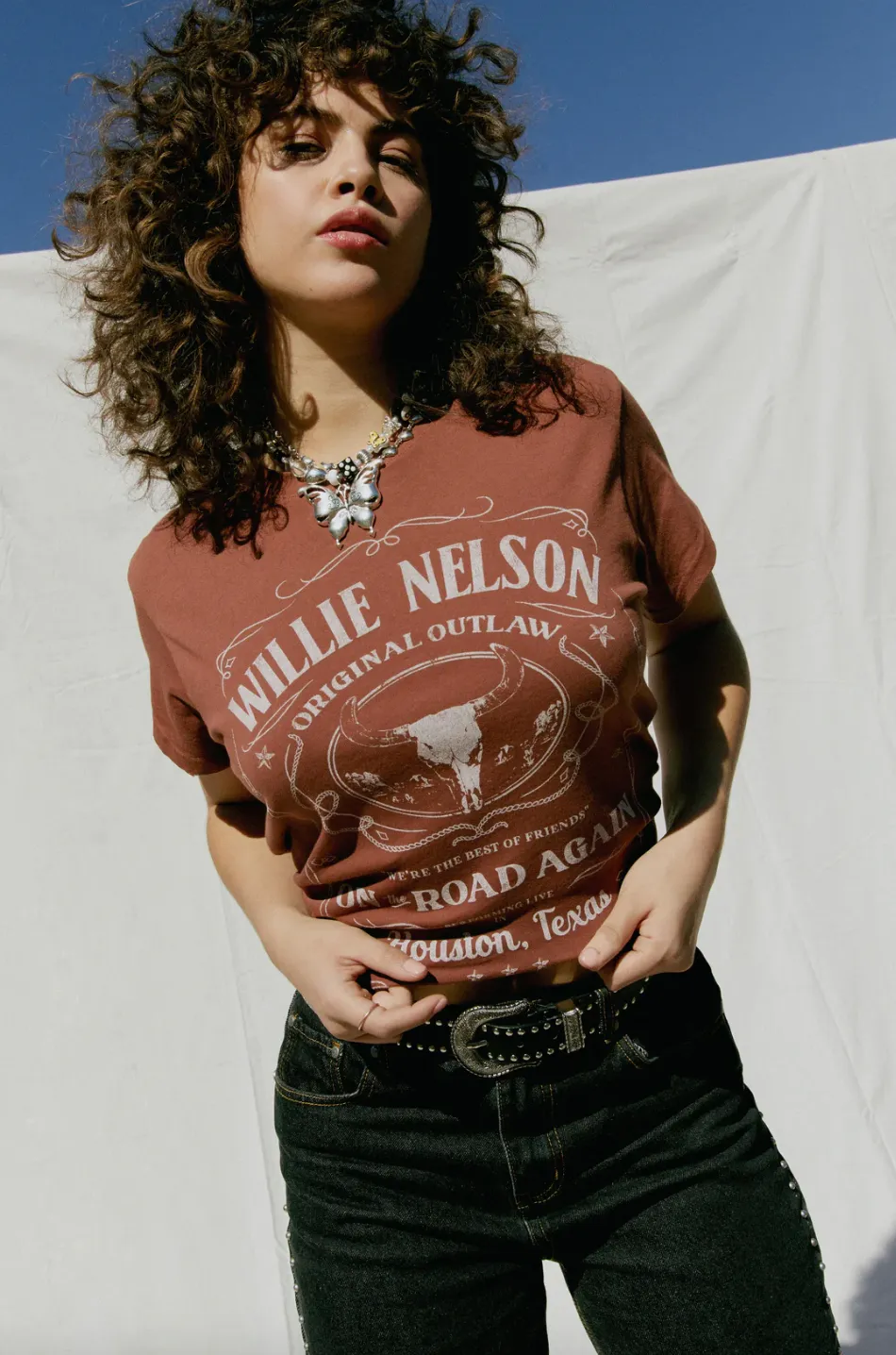 The Willie Nelson Whiskey Label Tour Tee by Daydreamer