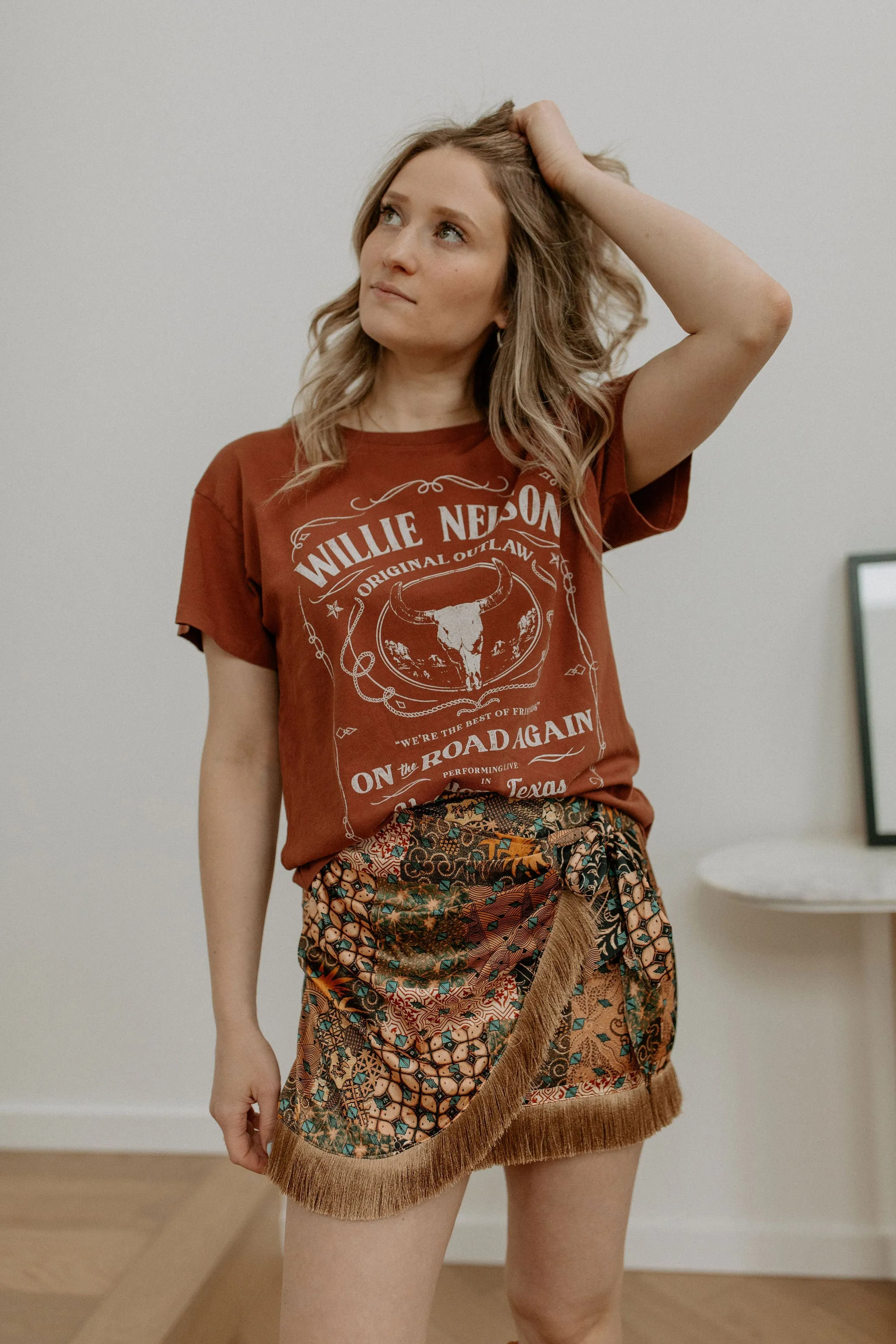 The Willie Nelson Whiskey Label Tour Tee by Daydreamer