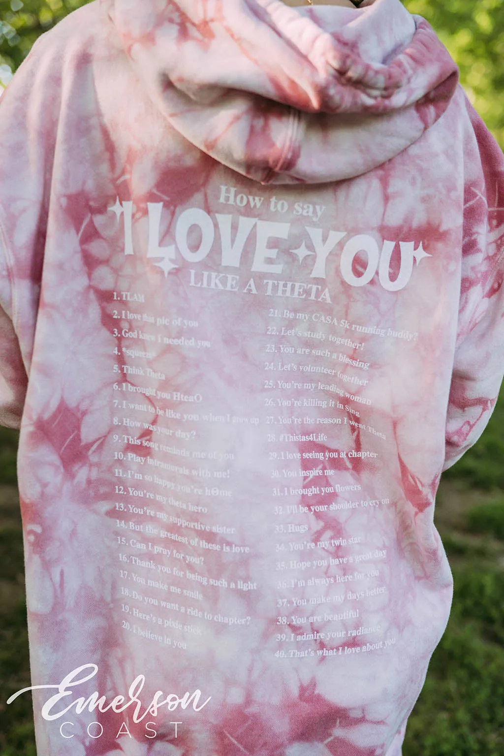 Theta How to Say I Love You Hoodie