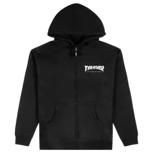 Thrasher - Magazine Logo Zip Hoodie Black
