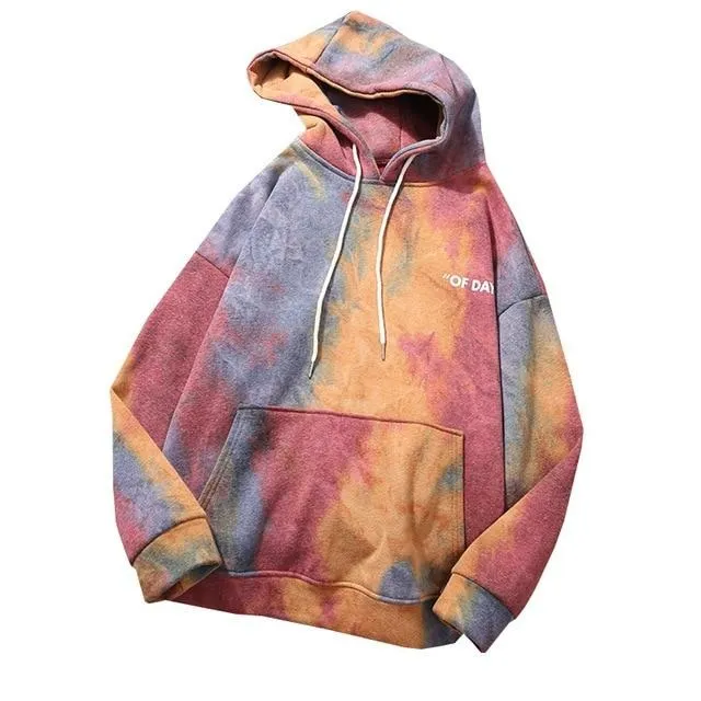 Tie Dye Autumn Winter 2 Piece Set Women Hoodies Pants Printed Sportswear Suits Thicken Warm Ladies Girls Hoodie Sets Tracksuits