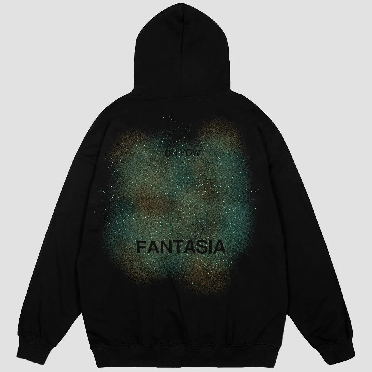 Tie Dye Letters Drill Hoodie