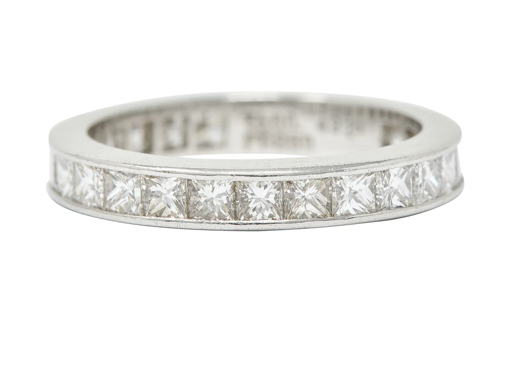 Tiffany & Co. 1.55 CTW Diamond Platinum Eternity Band Ring