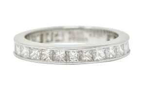 Tiffany & Co. 1.55 CTW Diamond Platinum Eternity Band Ring