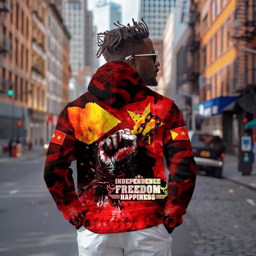 Tigrayans Independence Zip Hoodie I Stand with Tigray - Fist of Freedom DT02