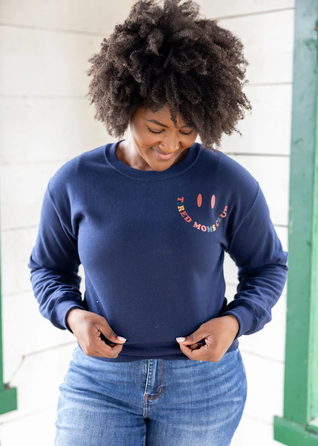 Tired Moms Club Graphic Sweatshirt