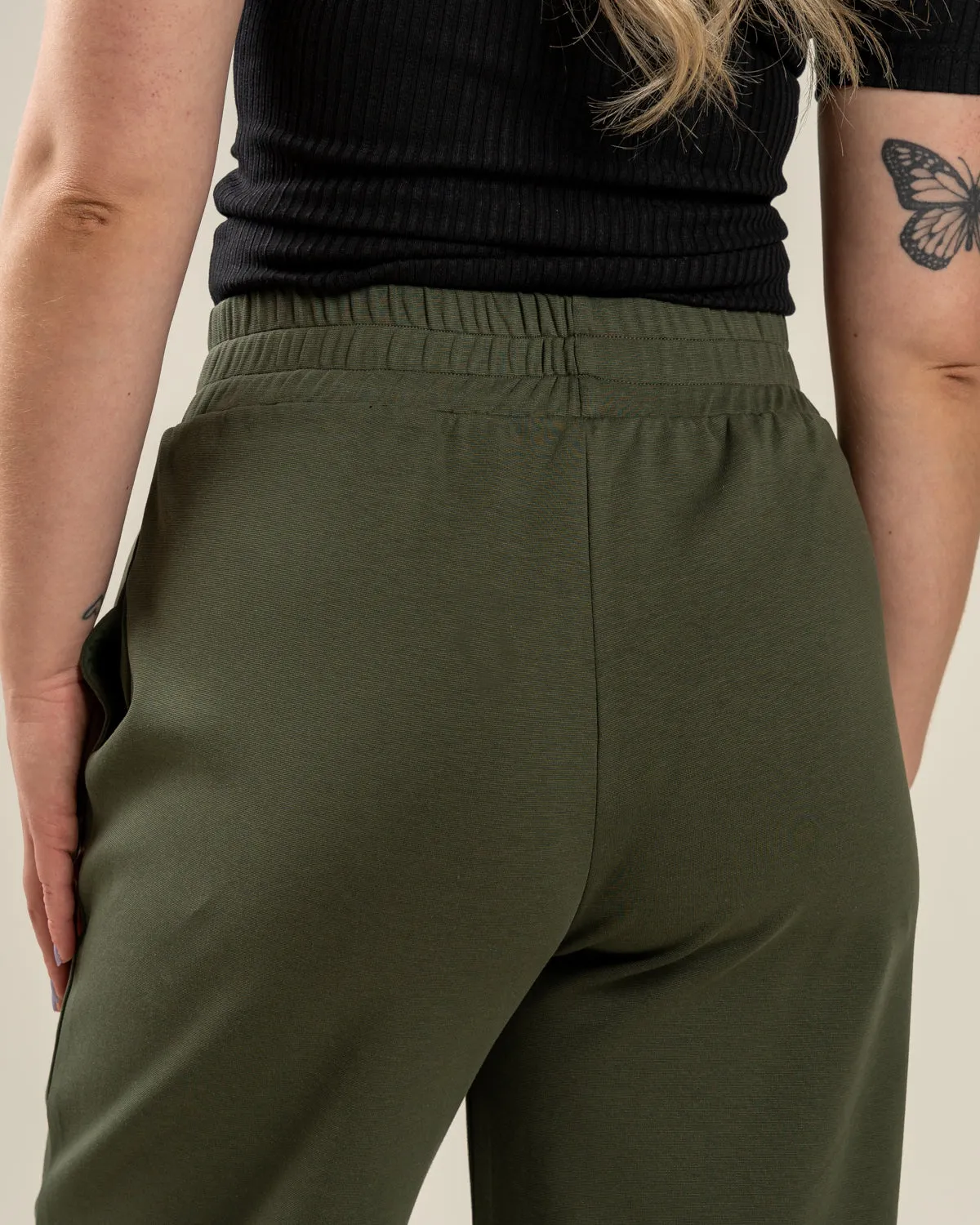Toive Wide Trousers Khaki