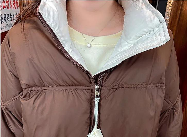 Trendy Padded Quilted Raincoat for Women in Color Block Design