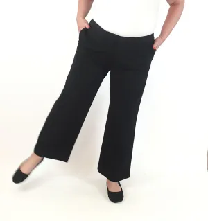 Trenery black stretchy wide leg pants size XL (unworn, as new with tags)