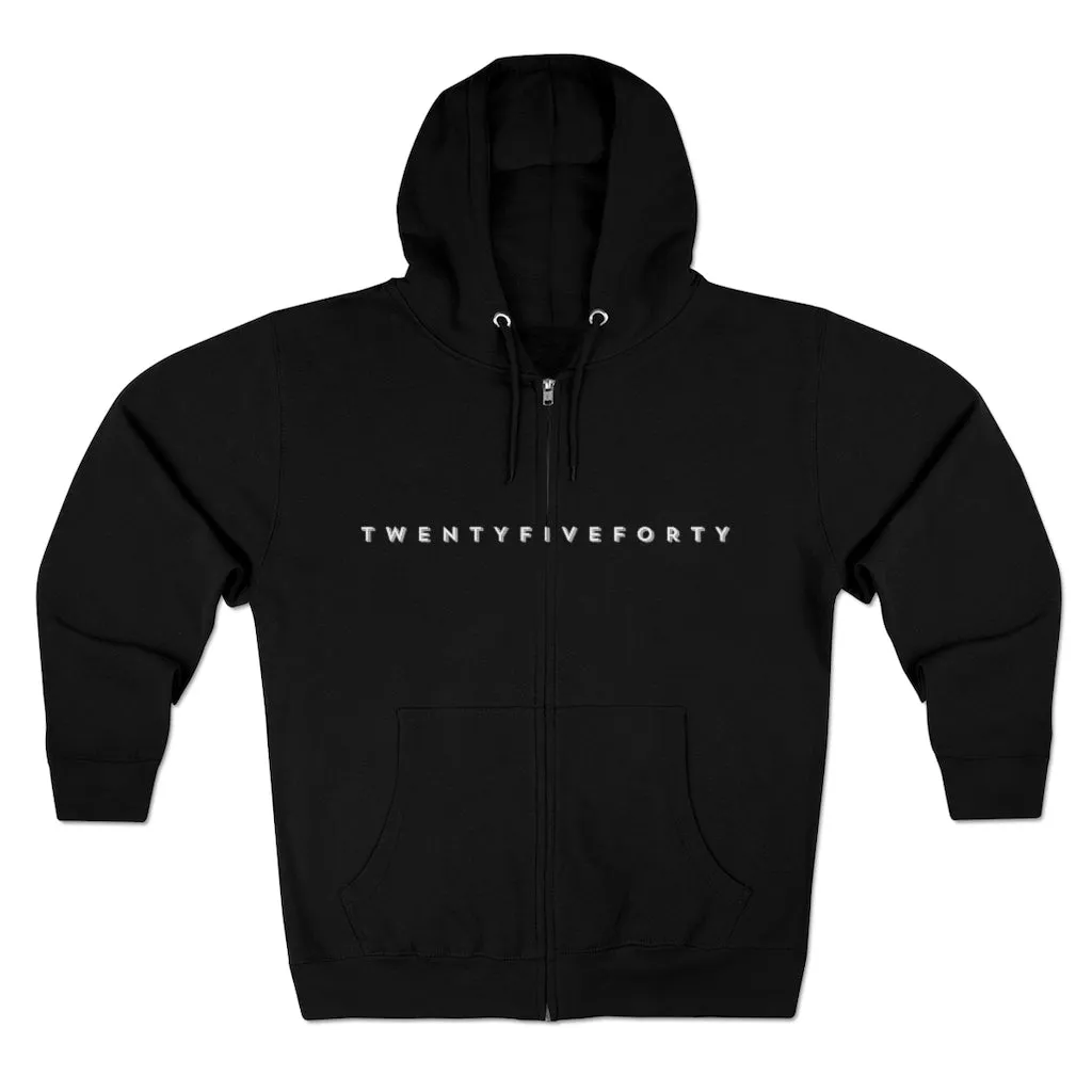 TwentyFiveForty Logo Hoodie - Unisex Full Zip