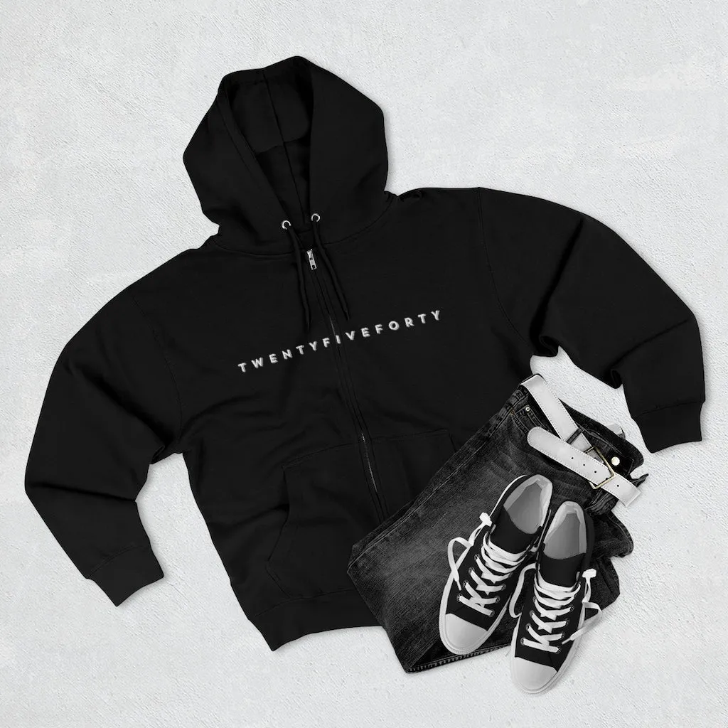 TwentyFiveForty Logo Hoodie - Unisex Full Zip