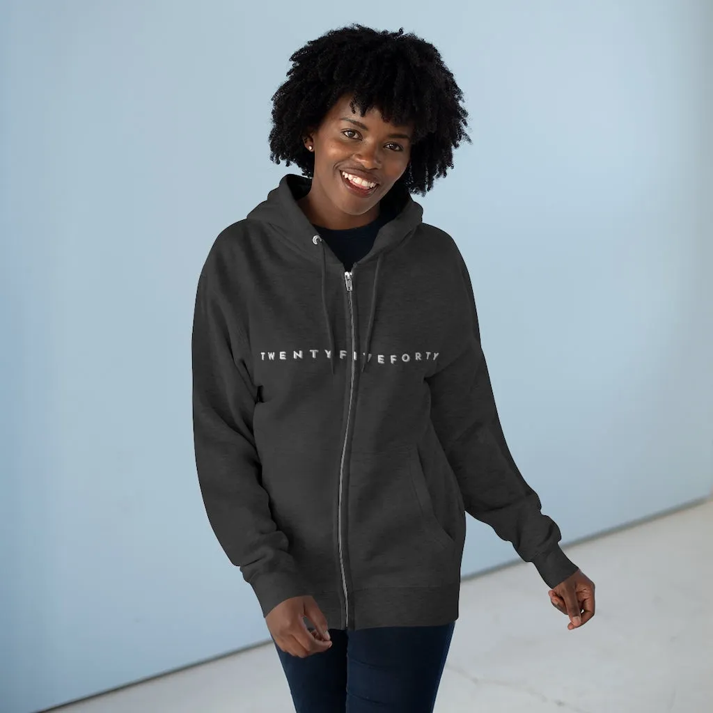 TwentyFiveForty Logo Hoodie - Unisex Full Zip