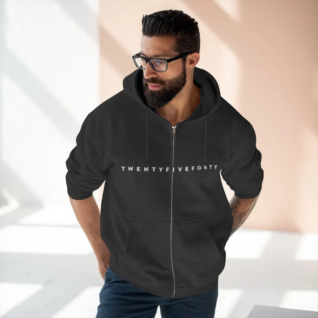 TwentyFiveForty Logo Hoodie - Unisex Full Zip
