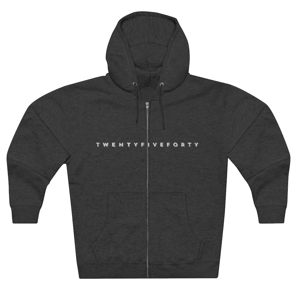 TwentyFiveForty Logo Hoodie - Unisex Full Zip