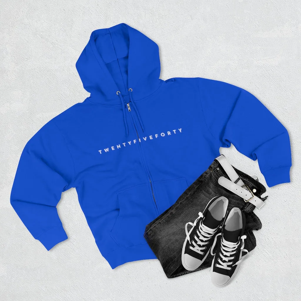 TwentyFiveForty Logo Hoodie - Unisex Full Zip