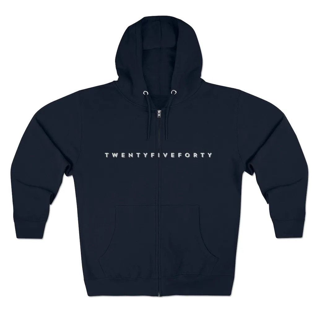 TwentyFiveForty Logo Hoodie - Unisex Full Zip