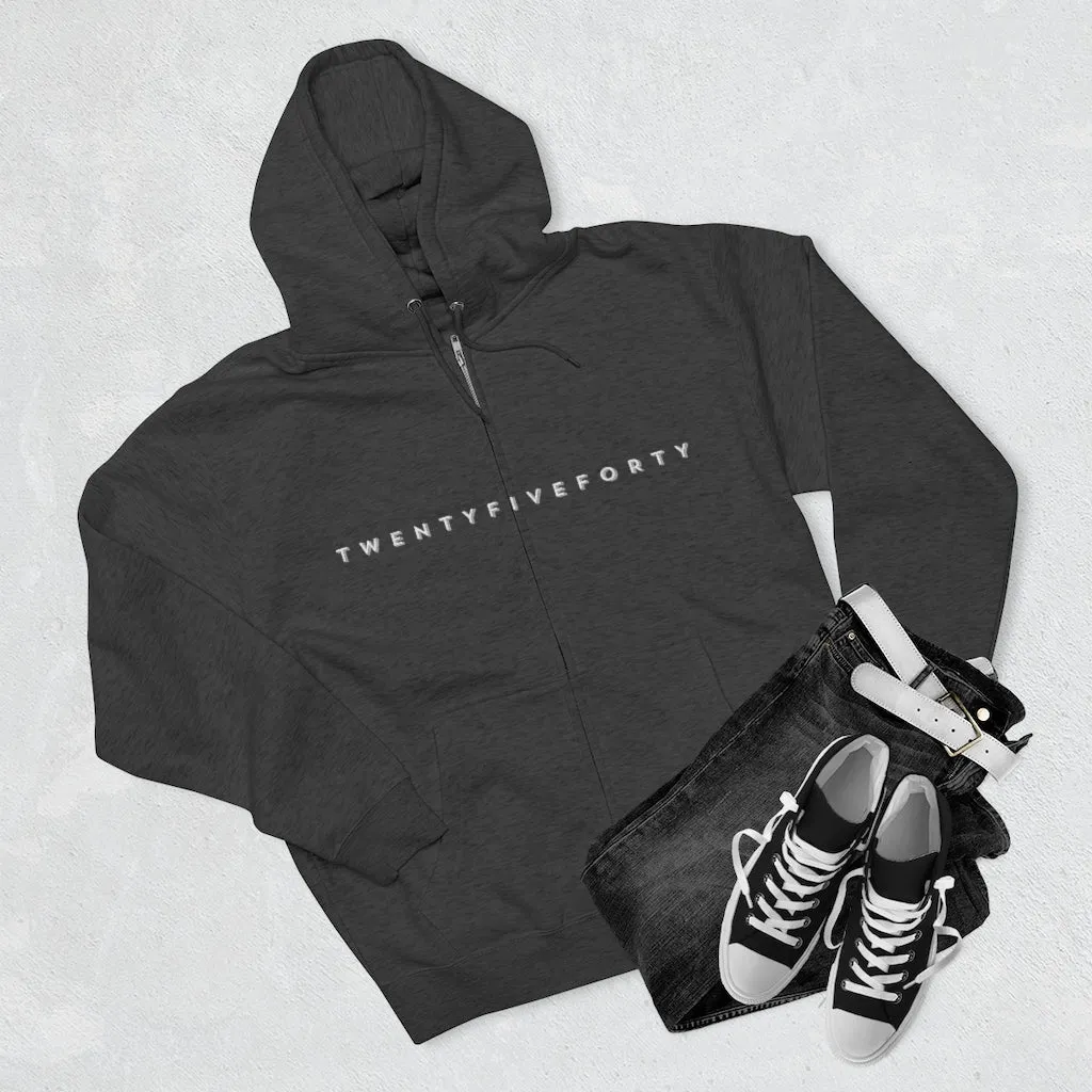 TwentyFiveForty Logo Hoodie - Unisex Full Zip