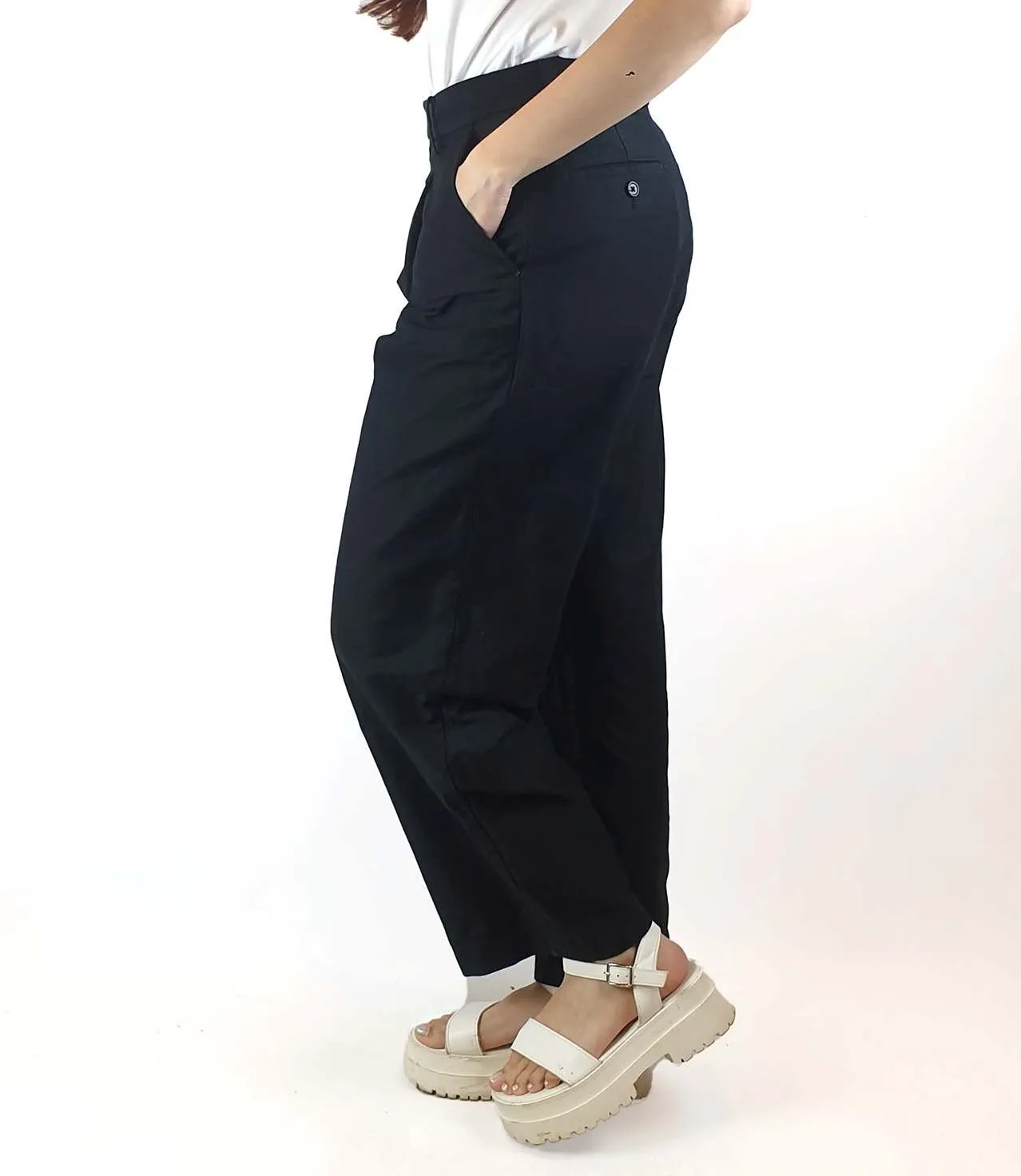 Uniqlo x Ines De La Fressange black wide leg pants size S / AU 10