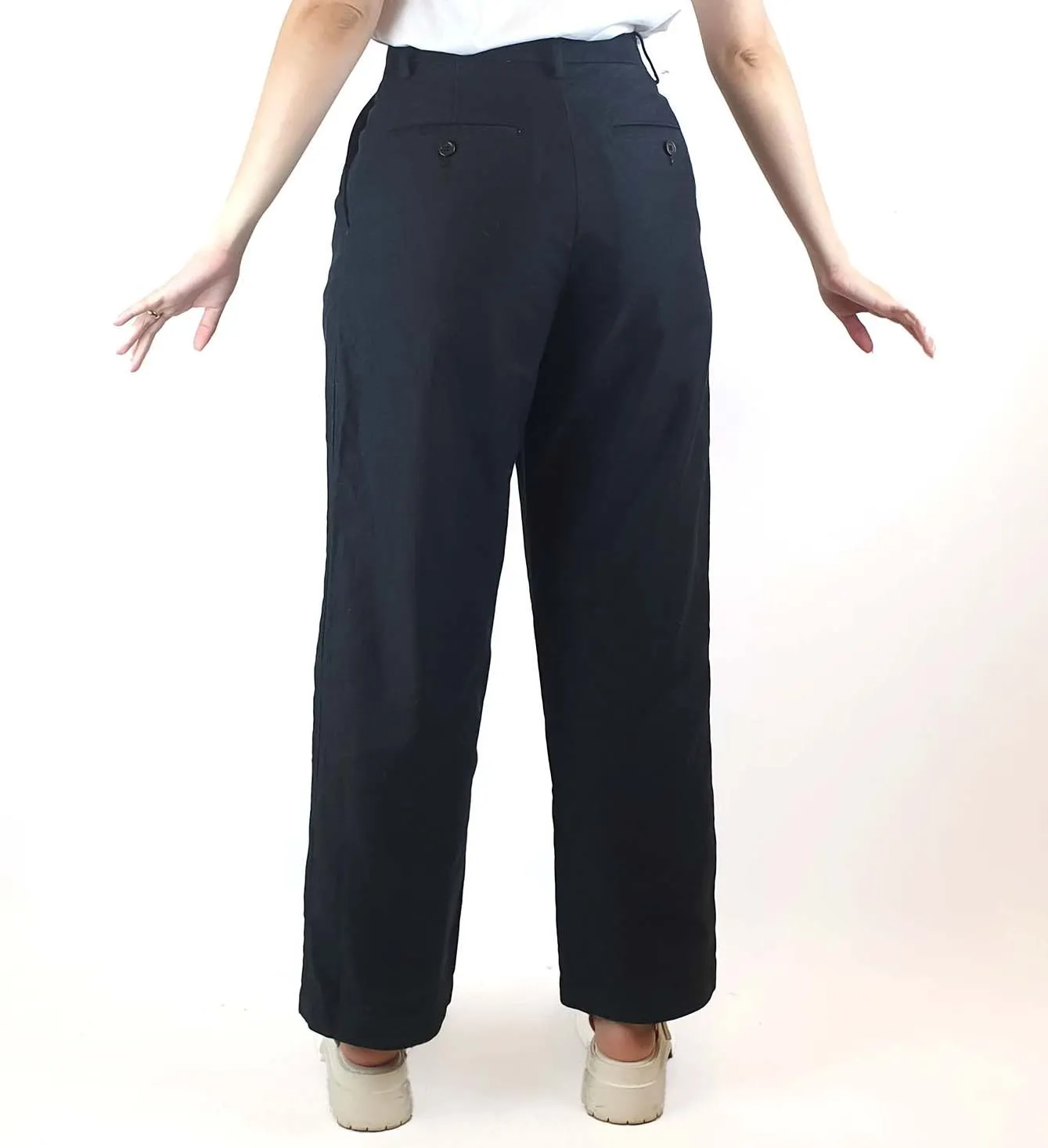 Uniqlo x Ines De La Fressange black wide leg pants size S / AU 10