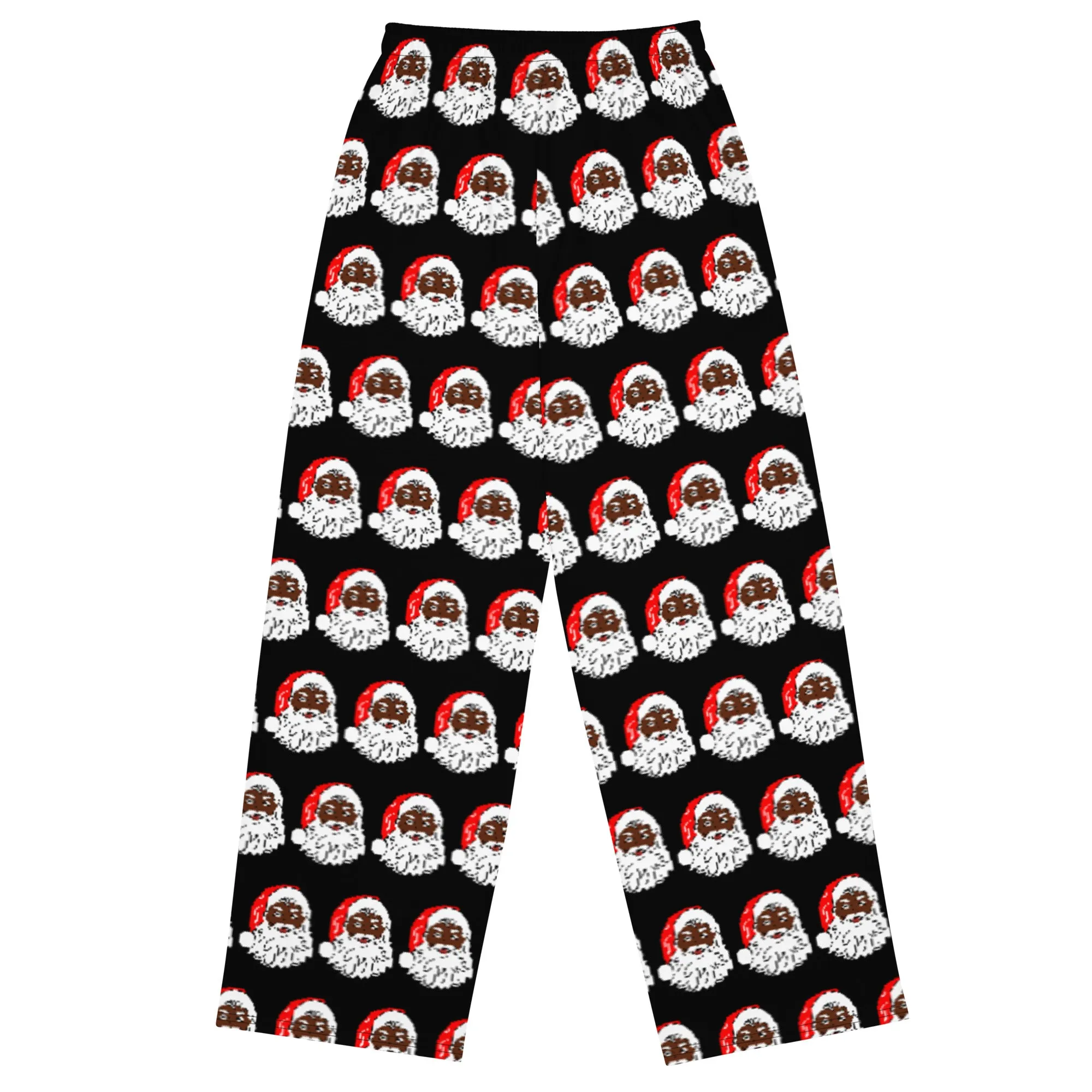 Unisex wide-leg pants African American Santa
