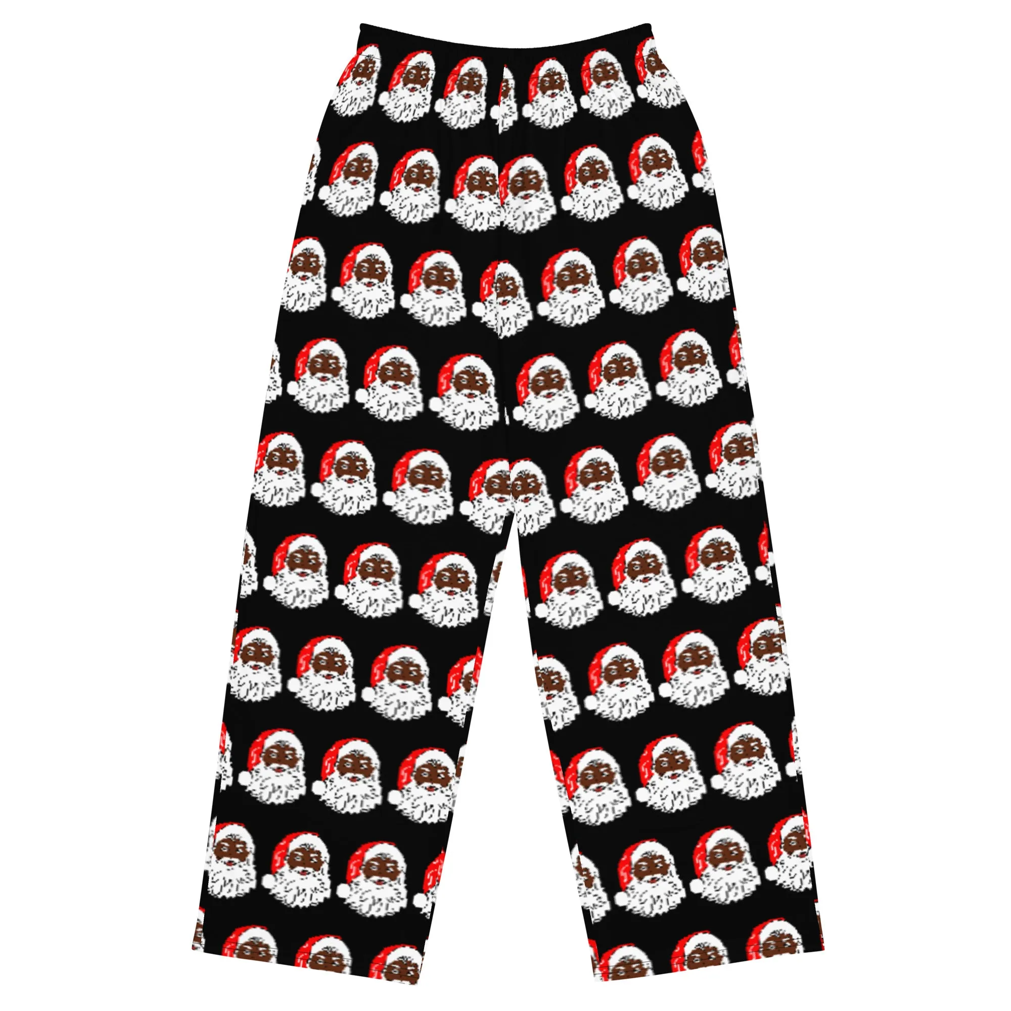 Unisex wide-leg pants African American Santa