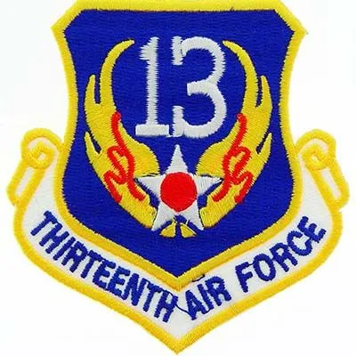 US Military USAF 13th Air Force Shield Patch